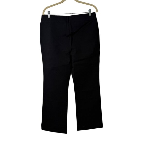 Lilly Pulitzer Womens Black Christabel Pants Ponte Crop Flare Stretch Size L NEW - Picture 3 of 9